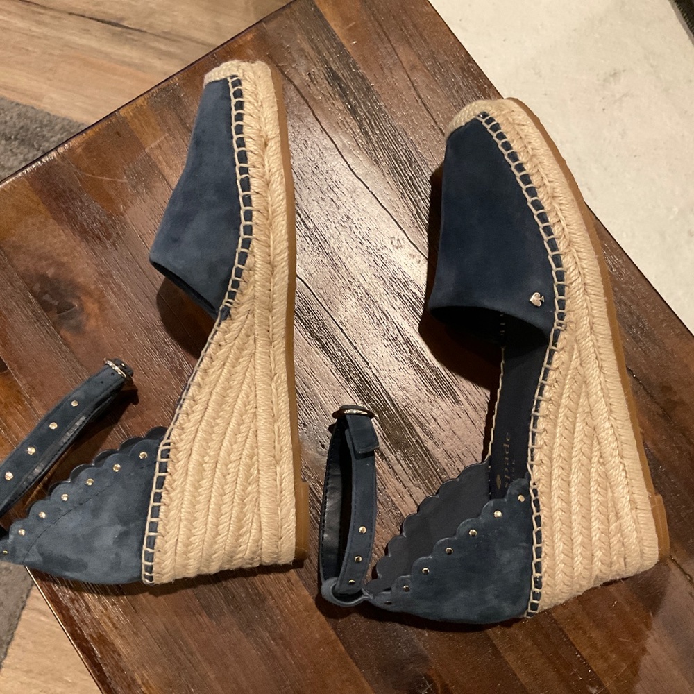 Kate Spade Blue Wedges - Picture 6 of 9